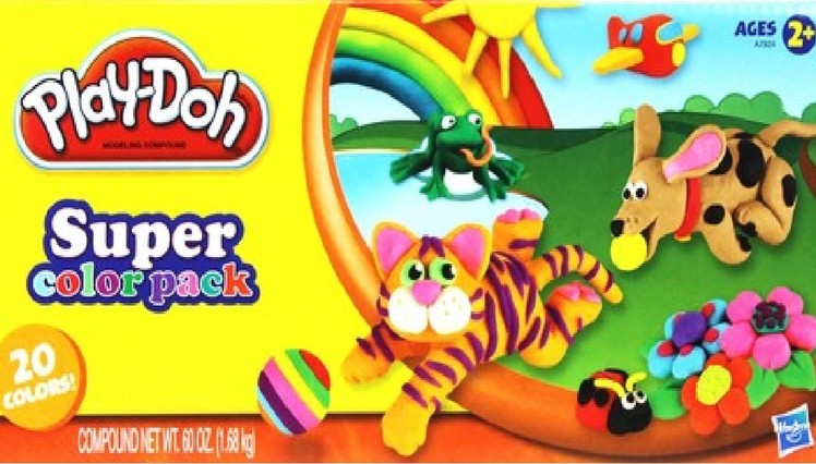 PlayDoh Super color pack  ★ Learn Rainbow Colors including chocolates, White and black