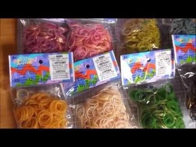 Rainbow loom haul Persian bands