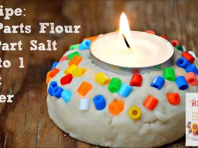 Salt Dough Recipe & Easy Votive Project for Diwali or Christmas