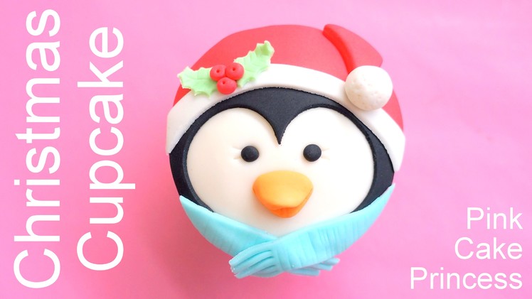 Christmas Cupcakes - How to Make a Penguin Cupcake by Pink Cake Princess