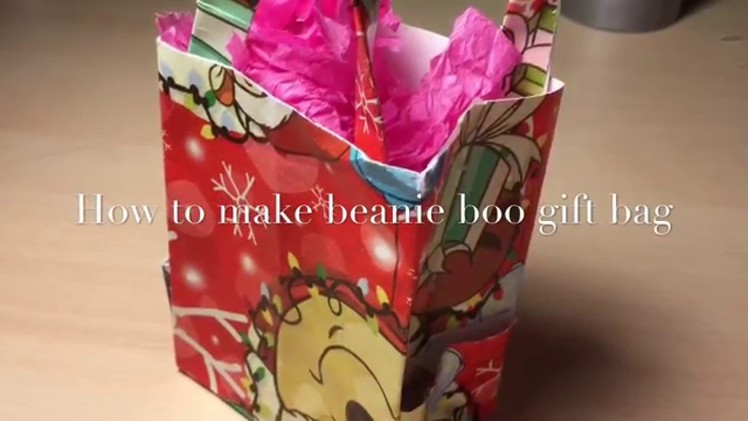 Christmas DIY #2 Beanie Boo Gift Bag