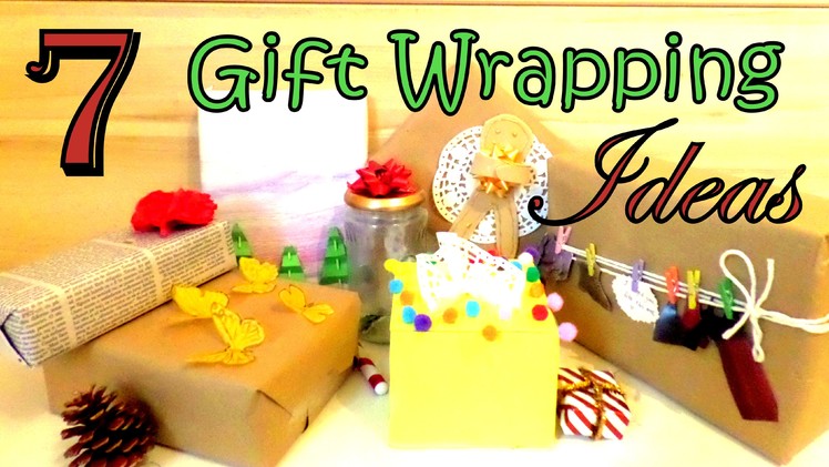 DIY 7 Creative Gift Wrapping Ideas | for Christmas or Birthdays | by FluffyHedgehog
