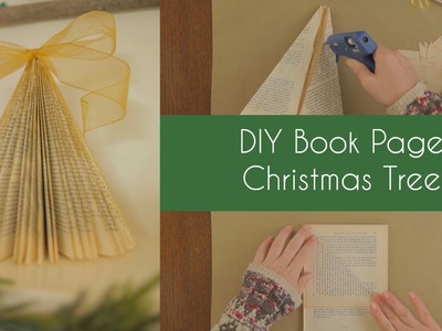 DIY Book Page Christmas Tree