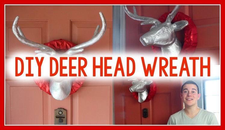 DIY Deer Head Wreath | CHRISTMAS WREATH IDEA!