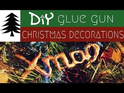 DIY glue gun Christmas decorations