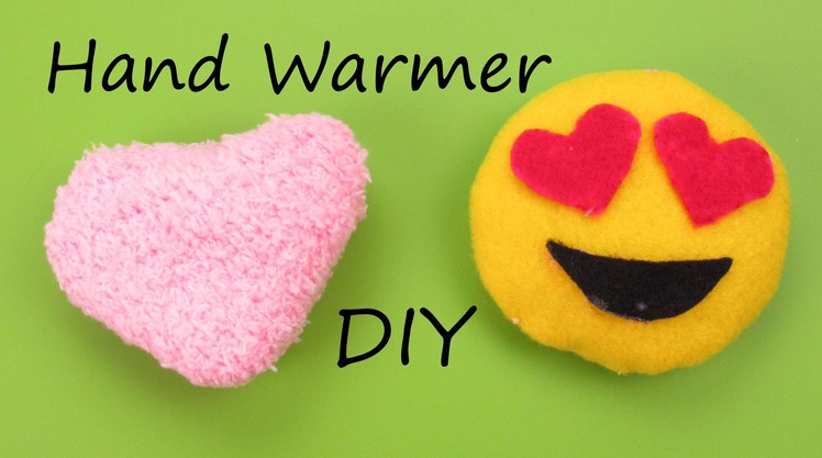 DIY: Hand Warmer Emoji.Heart Plush How to Tutorial Holiday.Christmas Gift Idea