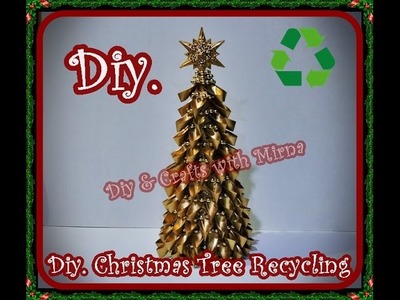 Diy.How to make a Christmas tree recycling.