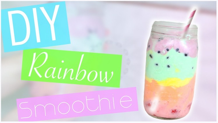 DIY Rainbow Smoothie. Parfait (No blender!) EASY!