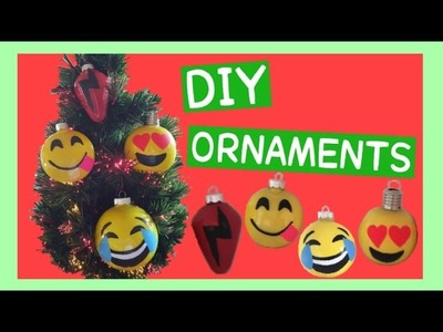 Easy DIY Ornaments! Emoji & Harry Potter Christmas Tree Ornaments
