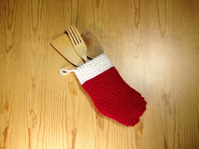 How to Loom Knit a Christmas Sock (DIY Tutorial)