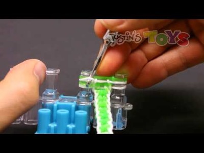 How to Make a Boxed Bow Bracelet EASY design on the Rainbow Loom