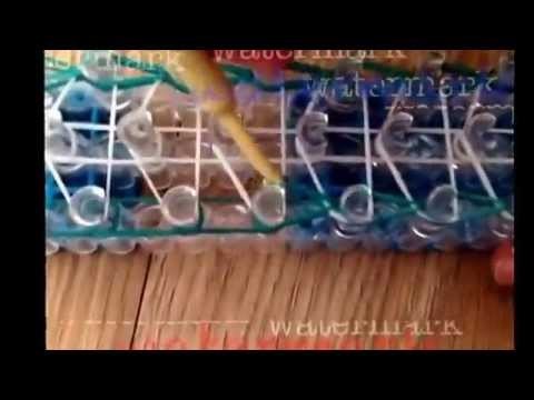 How to make a waterfall bracelet-rainbow loom- Mia's loomz