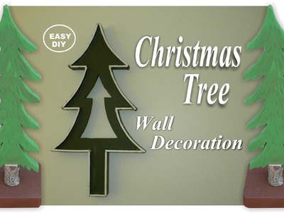 How to make an Easy DIY Christmas Tree Wall Decoration