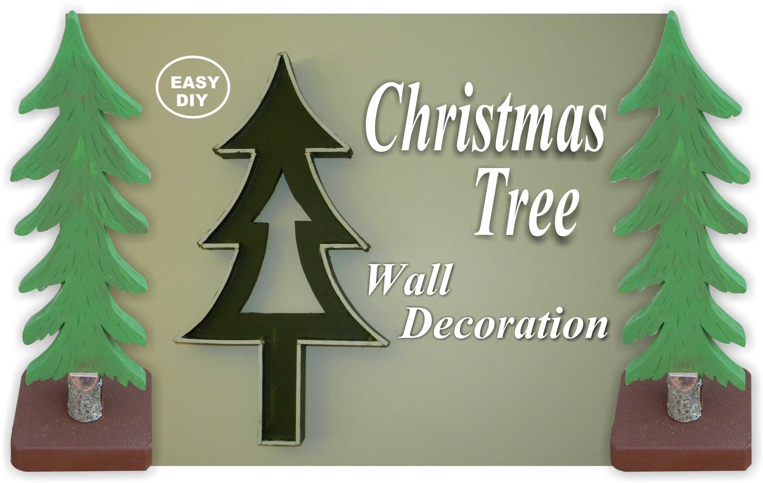 How to make an Easy DIY Christmas Tree Wall Decoration