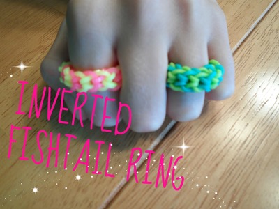 HOW TO: Rainbow Loom Inverted Fishtail Ring (BEGINNER LEVEL)