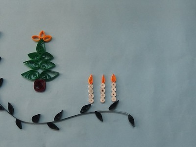 Paper quilling :Christmas card