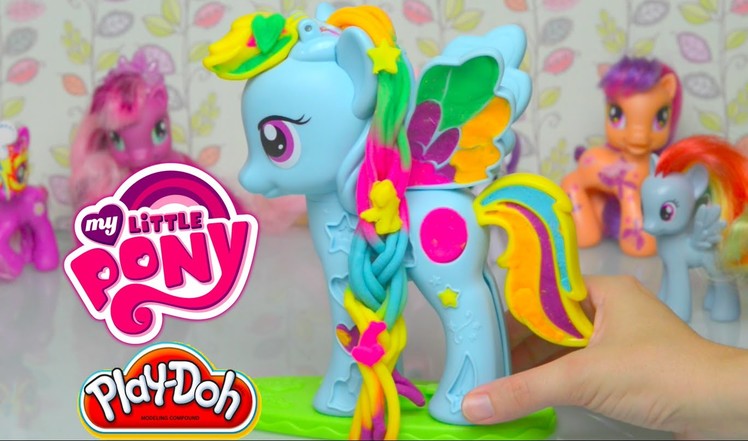 Play doh Rainbow Dash My Little Pony Style Salon 2015 Review and Make - Kids Toys