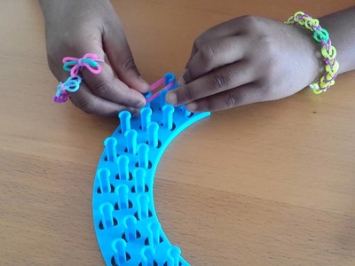 Rainbow loom ring strikje