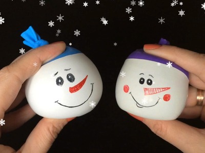 Snowman Ball Anti-stress DIY