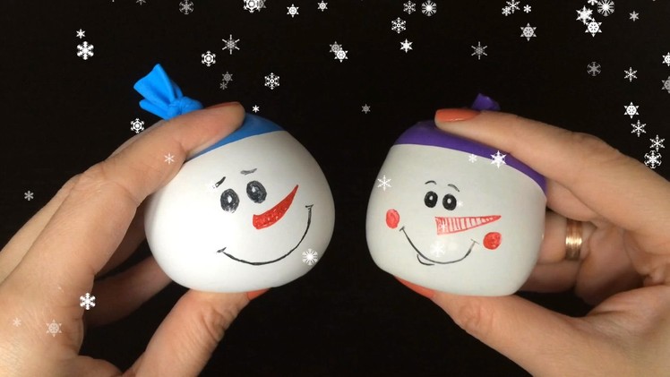 Snowman Ball Anti-stress DIY
