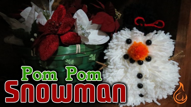 Yarn Pom-Pom Snowman DIY - Fun, Cute & Easy To Make