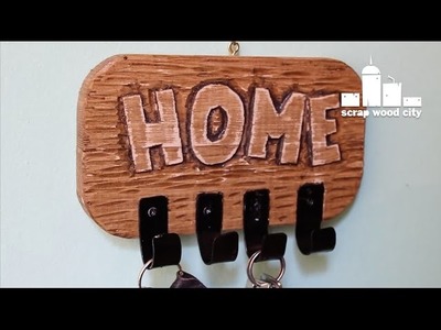 Another DIY wooden rustic key rack