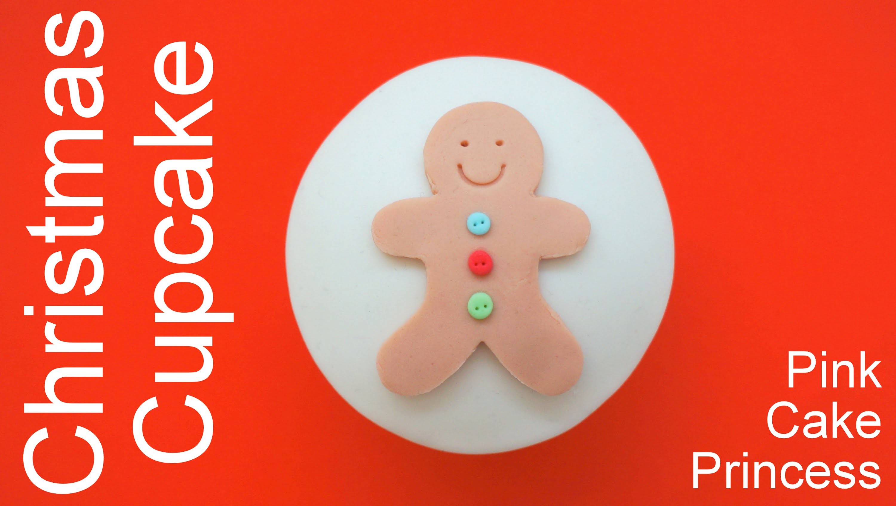 Christmas Cupcakes - How to Make Gingerbread Man Cupcake by Pink Cake Princess