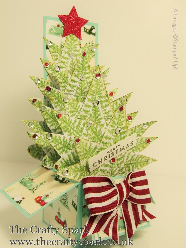 Christmas Tree Card In A Box Stampin Up UK - part 1