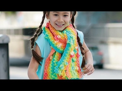 Crochet Rainbow Scarf Tutorial