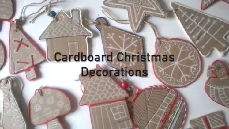 Diy cardboard christmas decorations