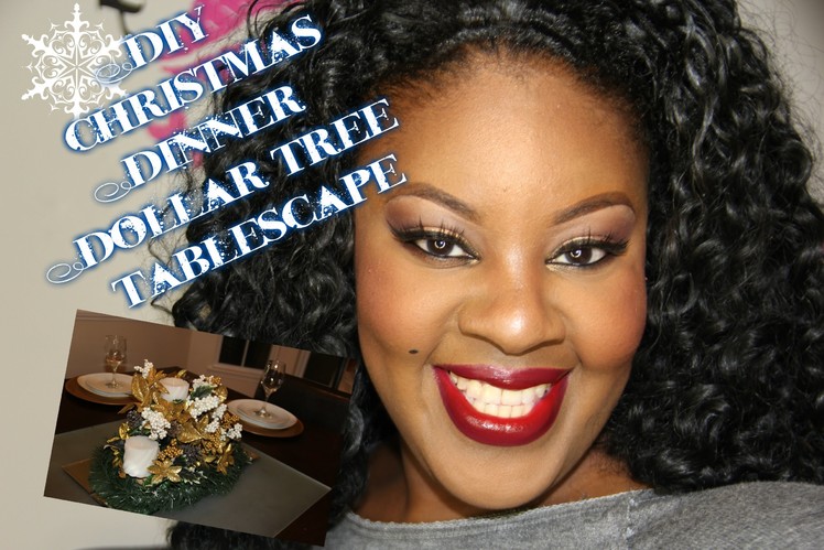 DIY Dollar Tree Christmas Holiday Tablescape | I Am TeeJaay #homedition