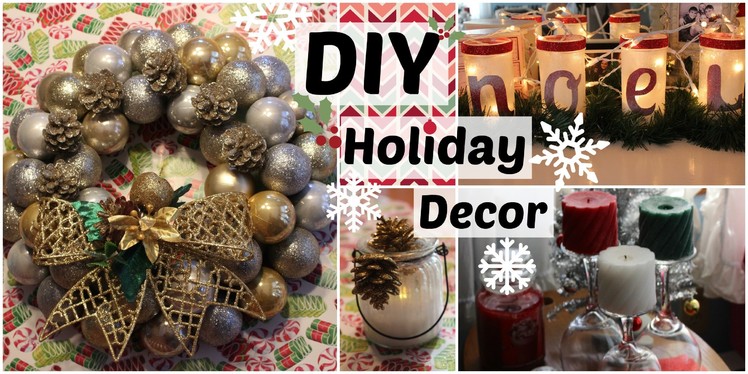 DIY Holiday Decor Part 2! (DIY Christmas Decor Ideas, DIY Room Decor)