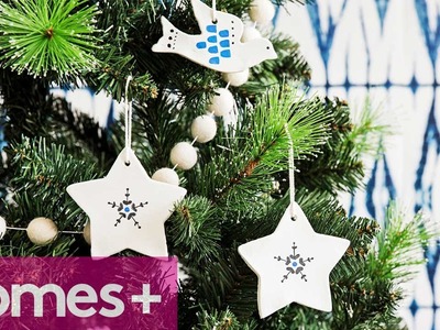 DIY IDEA: Ceramic Christmas star decorations - homes+