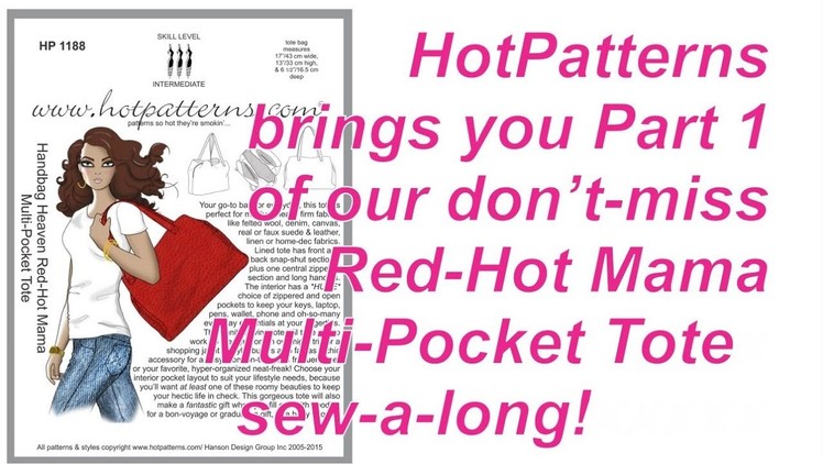 Free sewing lesson: part 1 of the HotPatterns Red-Hot Mama sew-a-long in this free sewing lesson