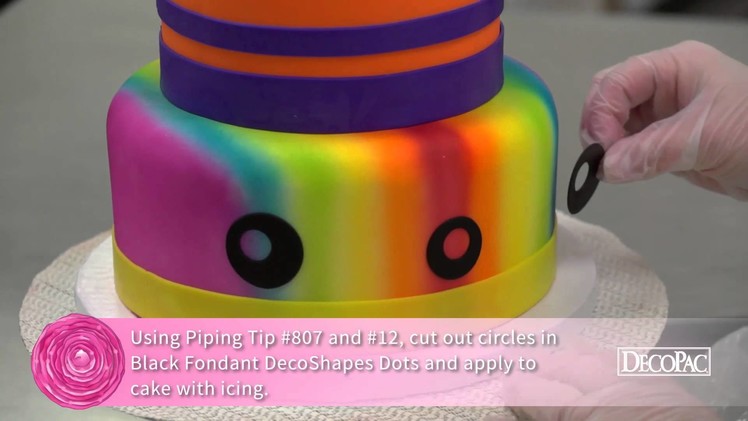 How-To Make a Rainbow Round Stacked Cake