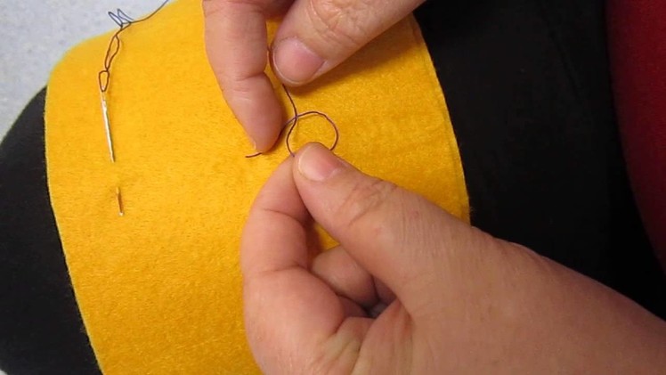 How to tie a knot in the end of your sewing thread