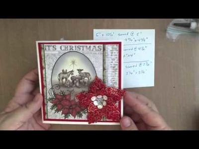 Layered Christmas Card Mini Album