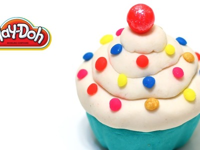 Play-Doh Cute Cupcake with Rainbow Sprinkle How to Make Cupcake Easy! Easy