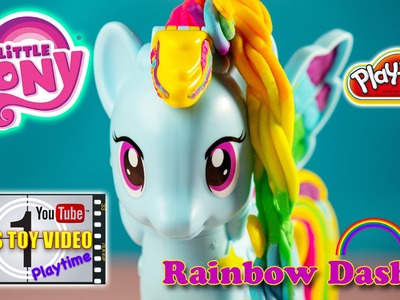 Play-Doh My Little Pony Rainbow Dash Style Salon Set Video