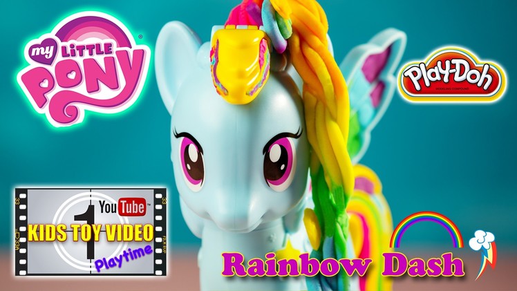 Play-Doh My Little Pony Rainbow Dash Style Salon Set Video