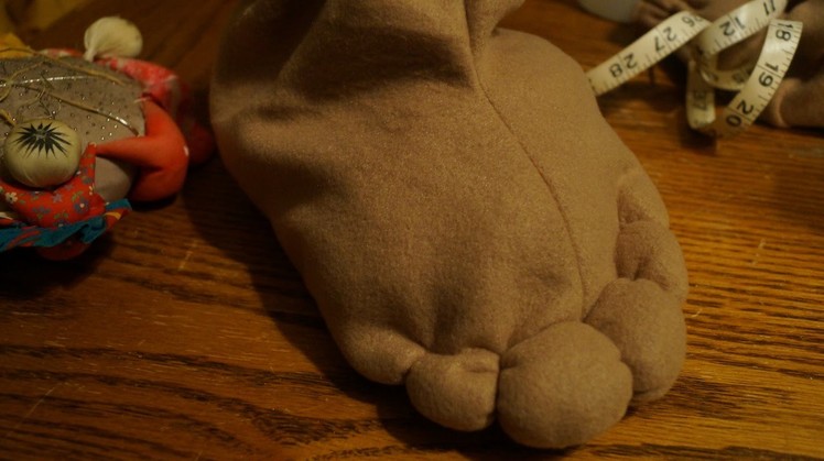 Sewing Sculpted Animal Feet for Costume