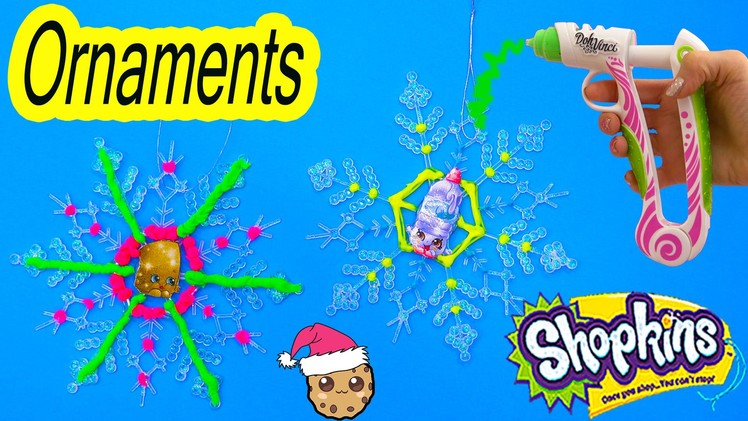 Shopkins DIY Simple Craft Holiday Gifts Snowflakes Ornaments with Dohvinci How To Video
