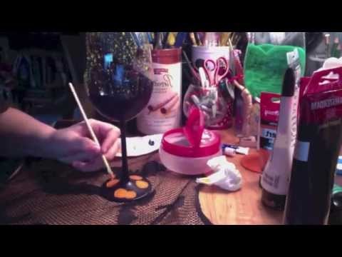 The Nightmare Before Christmas | Wine Glass Speed Paint
