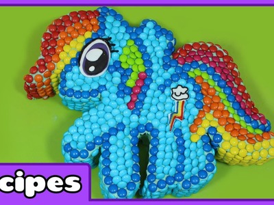 Ultimate My Little Pony Rainbow Dash m&m Cake Recipe | Birthday Cake Decorating for Beginners