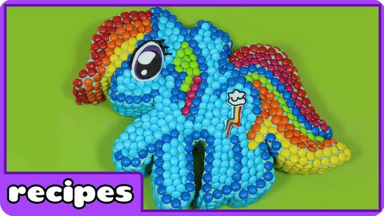 Ultimate My Little Pony Rainbow Dash m&m Cake Recipe | Birthday Cake Decorating for Beginners