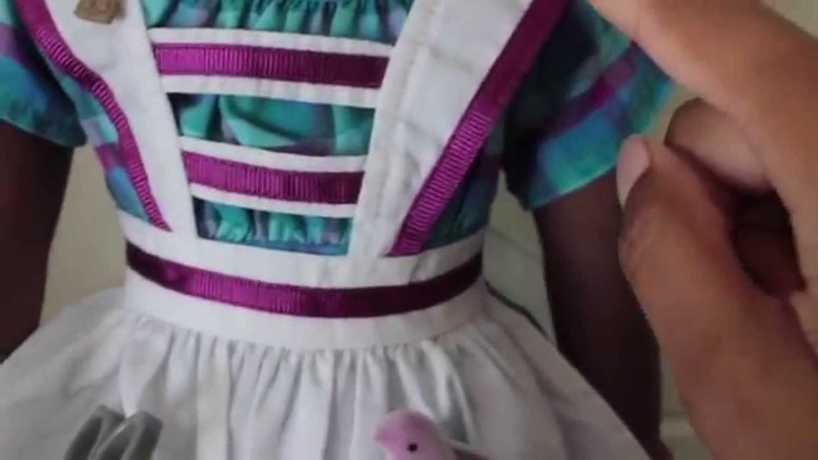American Girl Clothing Review: Addy's Sewing Dress