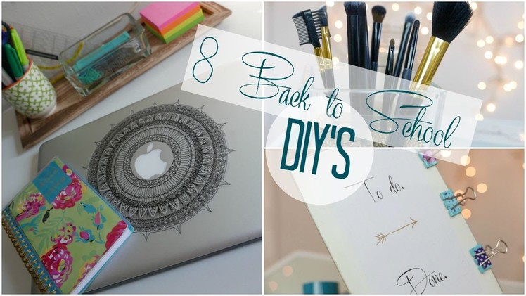 Back to School DIY's (Laptop sticker, Organizer, totes and more!)