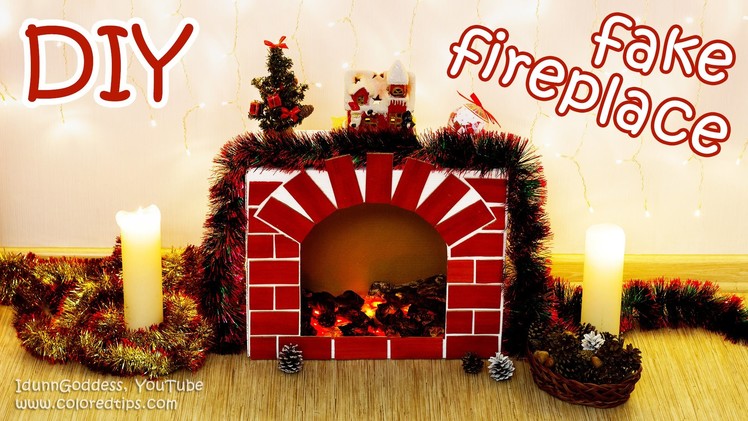 DIY Fake Fireplace With Faux Fire – Cozy Room Decor Tutorial