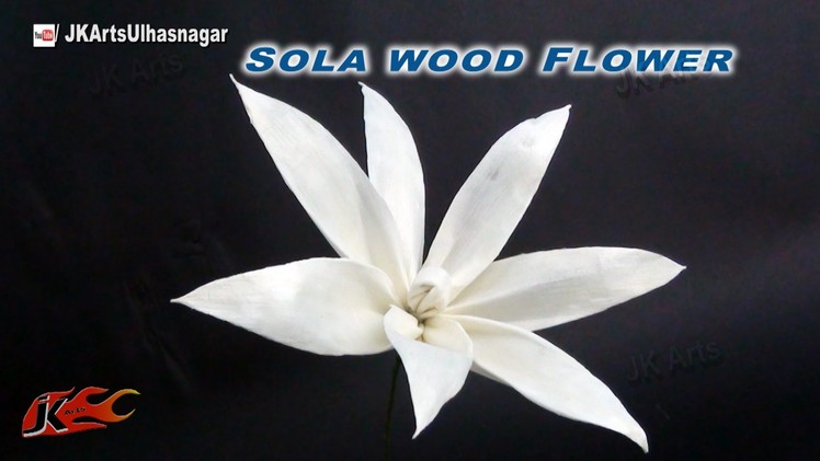 DIY Flower Making | Sola Wood Flower | How to make | JK Arts 774