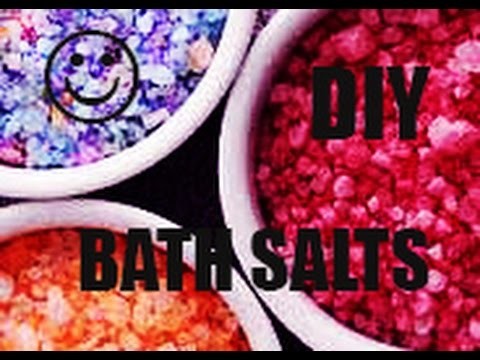 DIY: How to make "COLORED BATH SALTS"